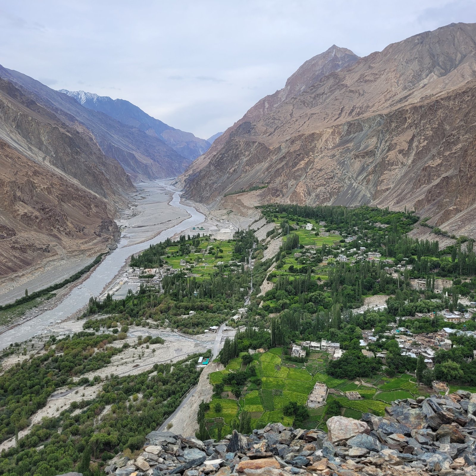 view from turtuk-fort