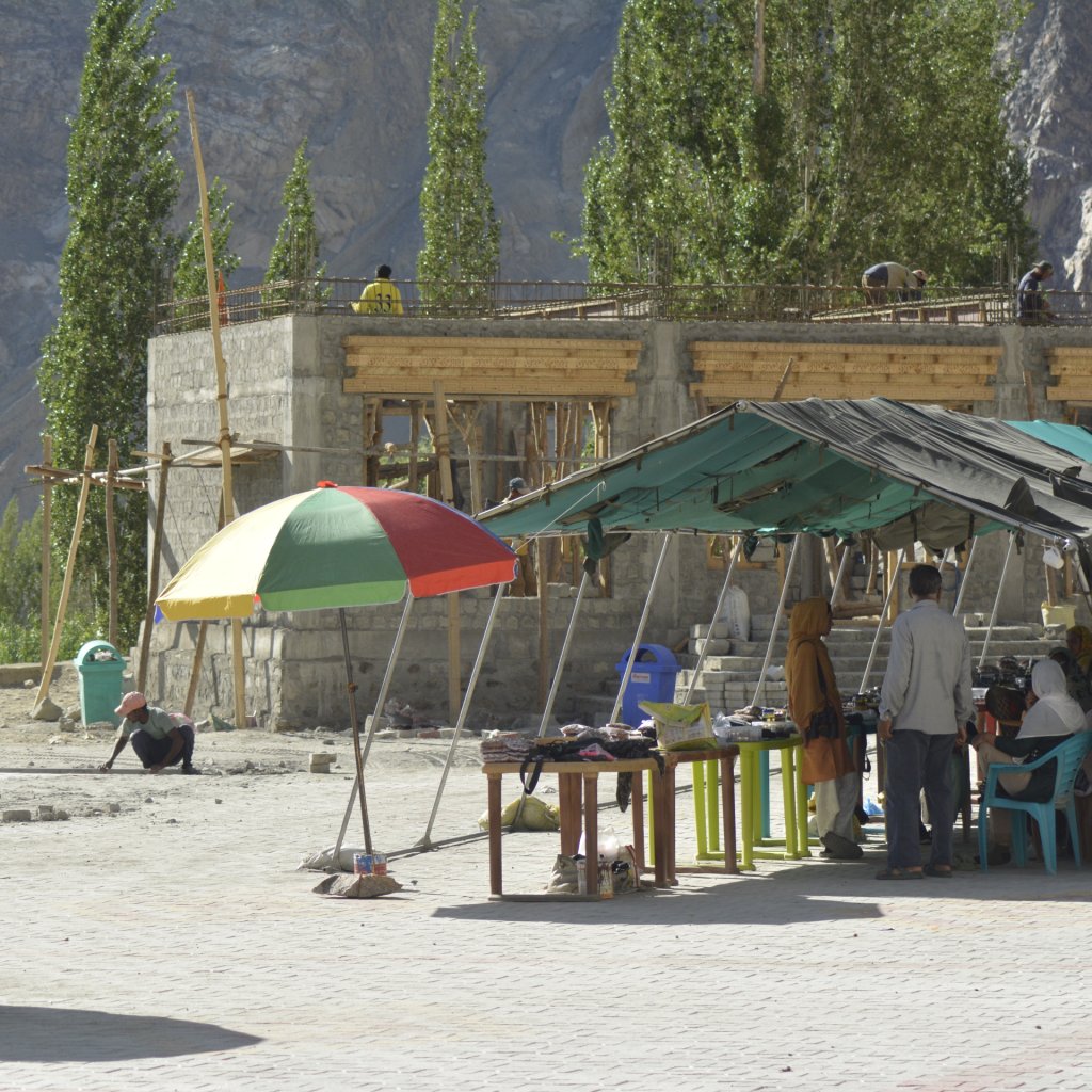 the mini local market of thang village supported by the indian army