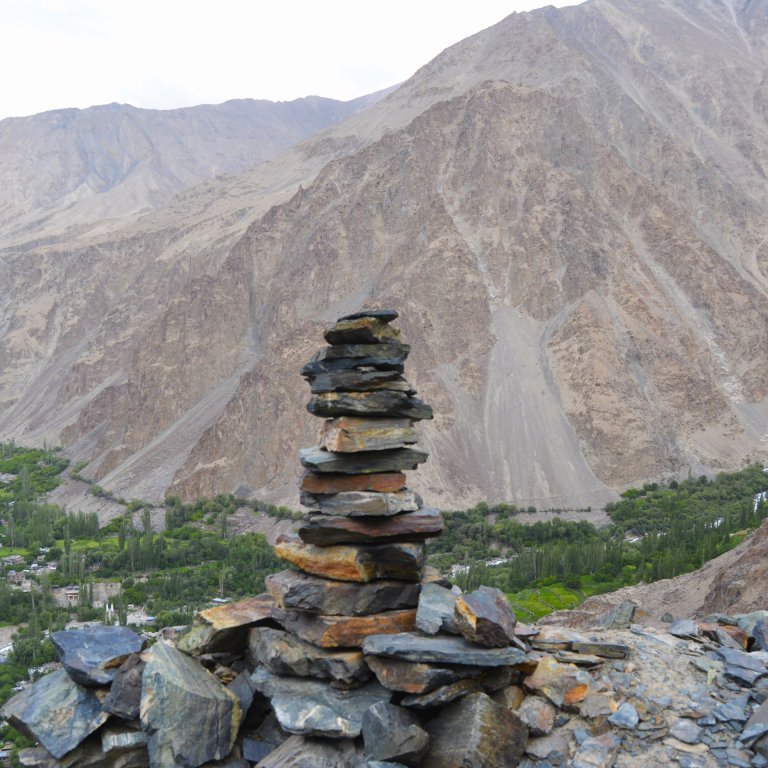 view from turtuk fort