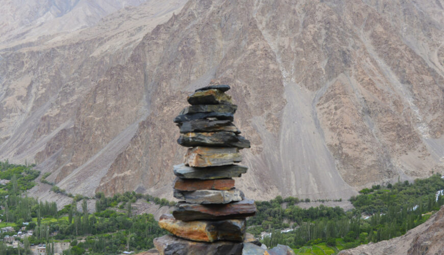 view from turtuk fort